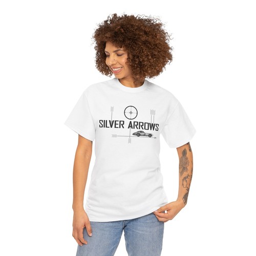 Silver Arrows Racing T-Shirt Mercedes History Design Tee German Cars Fans Gift - Picture 18 of 73