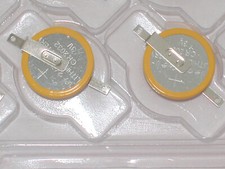10 x NEW CR2032 Lithium Battery CMOS backup memory with 180  solder tabs