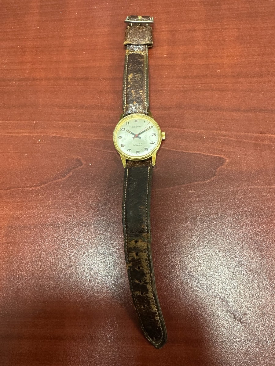 Vintage Chronos Incabloc 17 Jewel Men's Watch Swiss Made