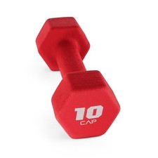 Neoprene Dumbbell 10 Pound Red Free Weights Hand Weight for Exercise Fitness