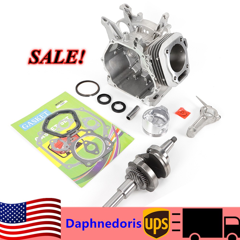 Engine Block Rebuild Fits Honda GX390 13HP Connecting Rod Piston Gear Crankshaft