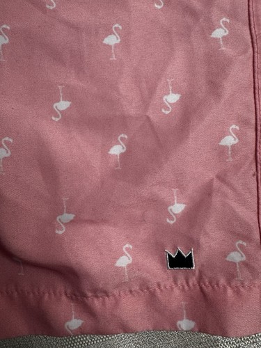 Town And Ivy Boys Pink Flamingo Swim Trunks Size Med 10/12 - Picture 3 of 5