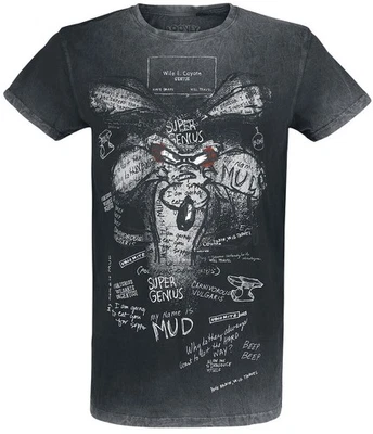 Looney Tunes T-Shirt Herren Wile E. Coyote - Inner Thoughts schwarz - Bild 1 von 4