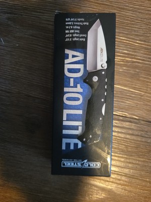 Cold Steel AD-10 Lite Folding Knife 3.5'' AUS-10A Tanto Blade, GFN Hndls FL-AD10T