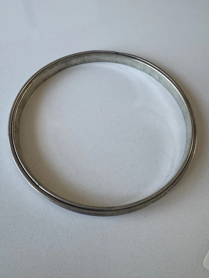 (LOT OF 3) 5" 6" 5" Vintage Spring , Cork Lined Metal Embroidery Hoops RARE - Image 4 of 4