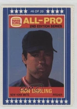 1987 Burger King All-Pro Ron Darling #6