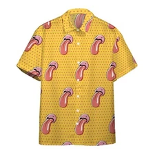 Pokemon Hawaiian Shirt Lickitung Yellow Hawaii Shirt Pokemon Aloha Shirt