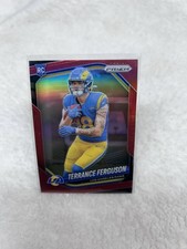 2025 Prizm Football Terrance Ferguson RED PRIZM 379 RC Rookie Case Hit SSP