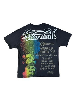 Vintage 90s Ozzy Osbourne Peyote AOP Shirt Sz XL Osmosis World