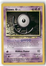 Pokemon Unown [U] 51/75 Psychic Neo Discovery Uncommon