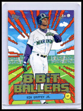 Ken Griffey Jr 2026 Topps Series 1 Celebration BB-13 8 Bit Ballers Orange 13/25