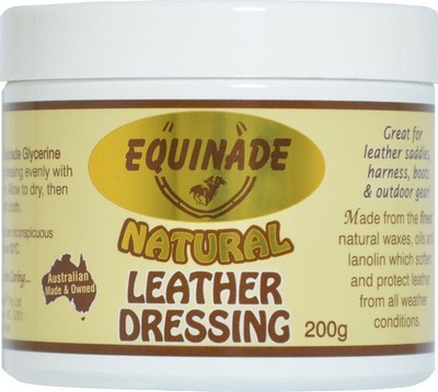 Equinade Natural Leather Dressing For All Leather Saddles Boots Lounge 