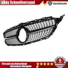 Grill K&uuml;hlergrill Diamant kompatibel mit Mercedes W205 C205 15&ndash;18 Schwarz