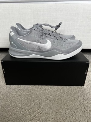 Nike Kobe 8 Protro Wolf Grey/White Low Top Basketball Sneaker HF9550-002 2024