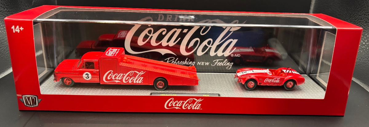 M2 Machines Coke Hauler CHASE 1965 Shelby Cobra 427 & 1969 Ford F