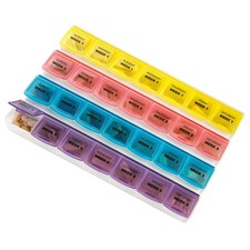 Monthly Pill Organizer - 28 Day 1 Count Pack of 1 , Multi
