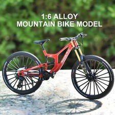 1:6 Scale Alloy Mountain Bike Model Realistic Gear Bicycle Toy Front Rear Shock