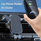 Car Phone Holder Air Vent Clip Mount Universal Mobile Cell Stand GPS Support Bla