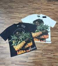 Mens Godspeed Skeleton Character Print Wash Style Short Sleeved T-shirt
