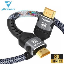 HDMI 2.1 8K TO 8K Ultra High Speed Cable 48Gbps Braided 120Hz HDR eARC Certified