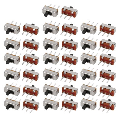 sourcingmap 5pz. 5mm pannello momentanea SPST metallo