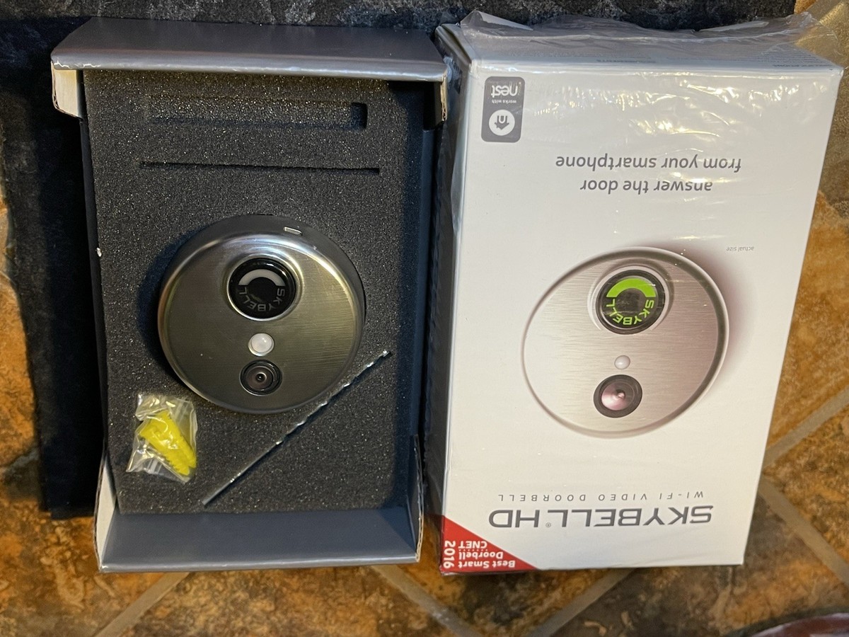 Wifi Doorbell Skybell Sh02300sl SkyBell Video Record HD Wi-Fi