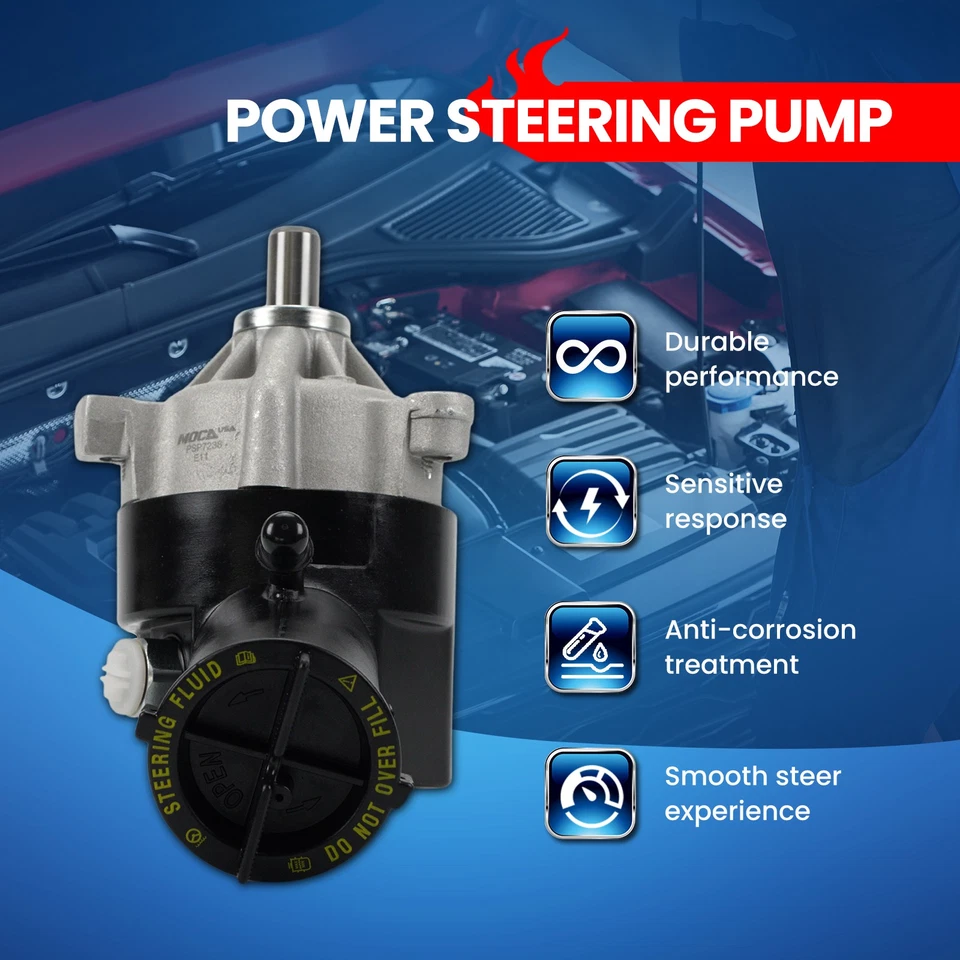 Bomba de dirección asistida para Ford Excursion F-250 F-350 F-450 F-550 Super Duty Foto 3 de 4