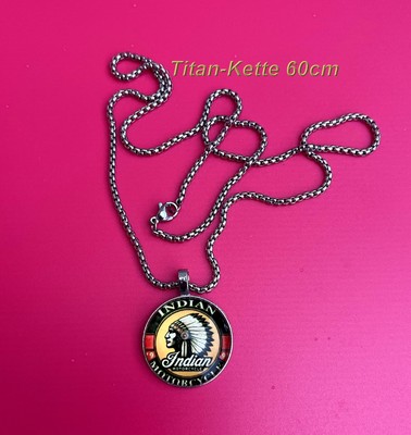 INDIAN Motorcycle - Schmuck Halskette, Kette aus TITAN  600x3mm