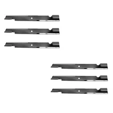 6 Pack Notched High-Lift Blades Fits Exmark 103-6403 103-6403-S