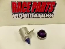 Small alum CNC fluid tank 1 1/2" od x 1 7/8 tall -3AN  Alcon brembo 062425-45