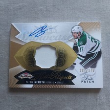 2014-15 Fleer Hot Prospects Patrik Nemeth Rookie Patch Auto /499