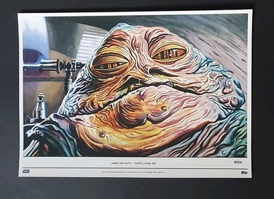 Topps Star Wars Living Set 2020 # Jabba the hut # 10x14 Fine Art Print 20/100