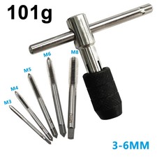 T-Type Hand Tap Wrench Thread Tapping Tool Set 3mm-6mm M6-M8 Manual Wrench Kit