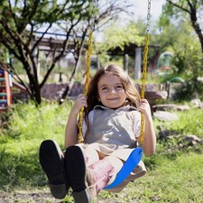 Toddler/Baby Bucket Swing Seat - High Back Rust-Proof Swing Indoor Outdoor