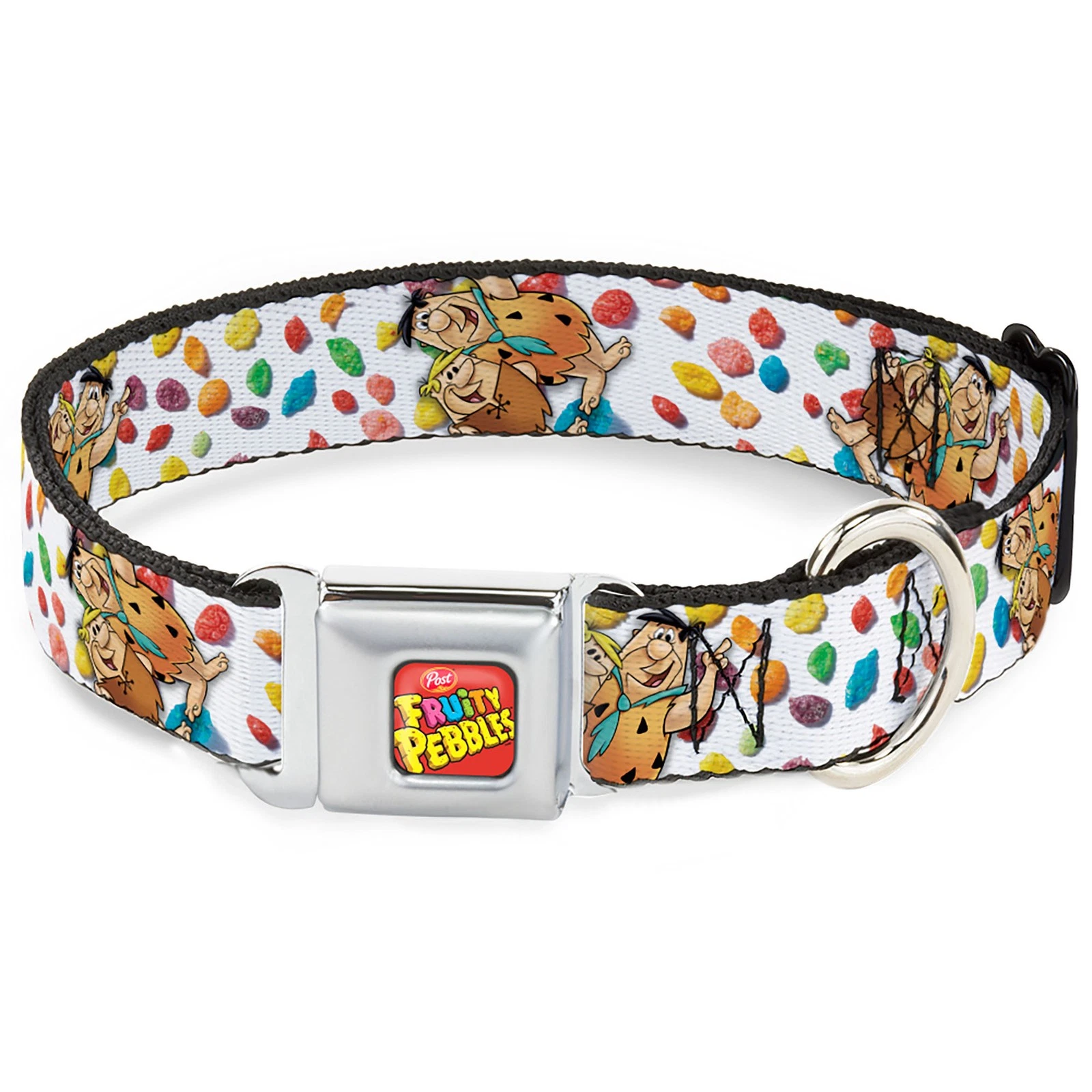 Dog Collar PBLB-POST FRUITY PEBBLES Logo Full Color Red/Multi Color (US IMPORT)
