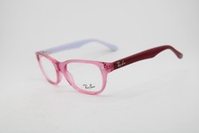NEW RAY-BAN JUNIOR RB 1555 3978 CLEAR PINK GREY AUTHENTIC EYEGLASSES 48-16