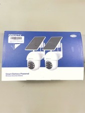 Solar Security Cameras Wireless Outdoor, 4MP 360  View Battery Powered Outdoor C