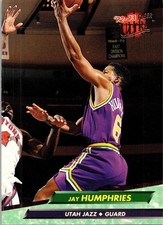  1993 Jay Humphries 6 Fleer 364 Basketball Sports Trading Card 