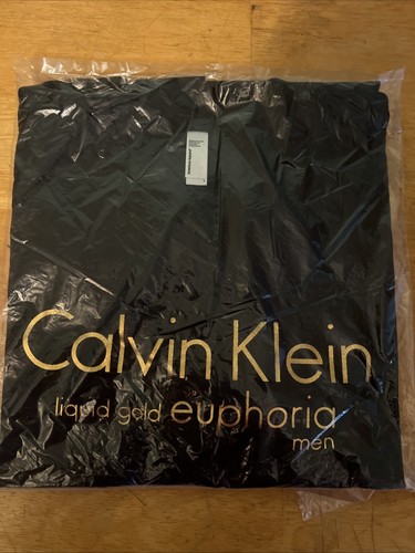 Calvin Klein Graphic Short Sleeve Crew Neck T Shirt Mens Size Large L Black