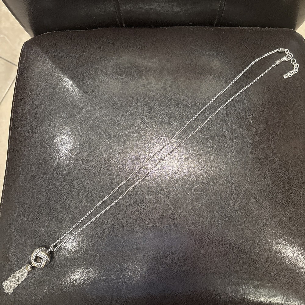 Brighton TRES TWIST Long Tassel Necklace with Pouch