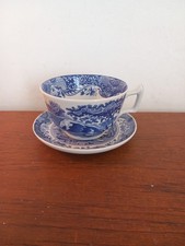 Vintage Spode Blue Italian  Cup and Saucer 