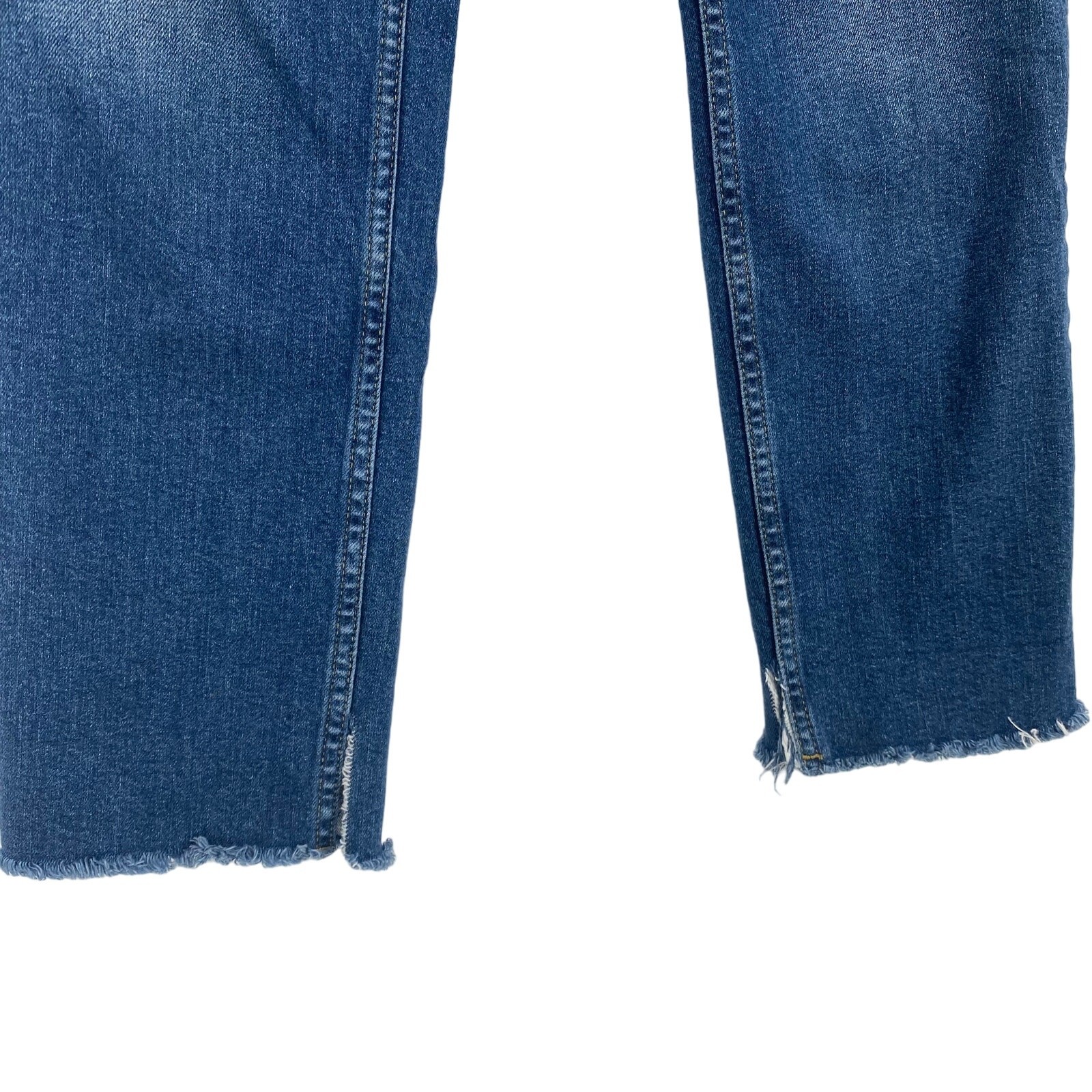 H&M Divided High Rise Frayed Mom Jeans Size 4 thumbnail 4