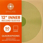 12" Anti-Static HDPE Plastic Square Inner Vinyl LP Record Sleeves 50 Pack