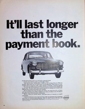 Original 1966 Vintage Ad Volvo Amazon 122s Lasts Longer Than The Payment Book