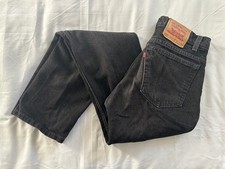 90's Vintage LEVI'S Red Tab 505's in Black Denim JEAN 32 (31.5) x 34 Made in USA
