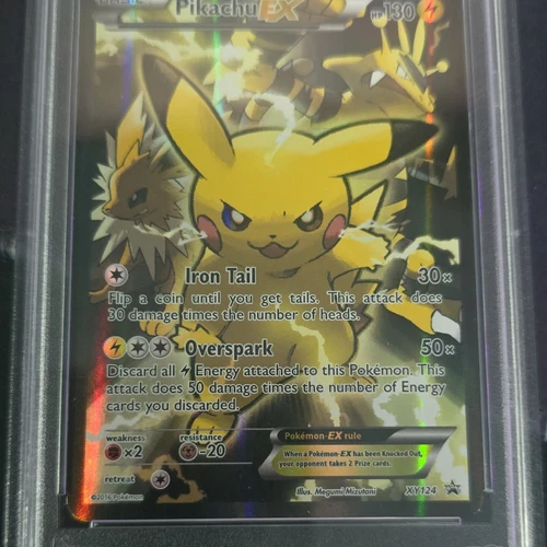 Pokémon Pikachu EX XY124 Full Art Holo Promo XY Black Star PSA 7