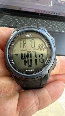 Vintage mens Timex 1440 Sports Digital watch New Batt (A6) indiglo doesnt work