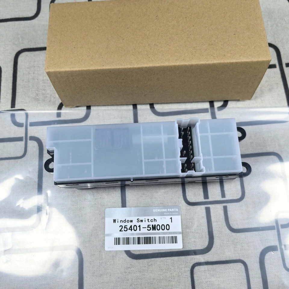 Interruptor de ventana eléctrica principal delantero izquierdo del lado del conductor OEM para Nissan Sentra 2000-06 Foto 3 de 3