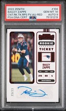 2022 RED #104 BAILEY ZAPPE 23/23 PSA 10 AUTO 9