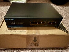 POE Switch 6-Port 1000Mbps Gigabit Ethernet Switch Fast Network Switch(1000Mbps)